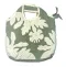 Quilted Purse - Cream Hibiscus on Olive Green
