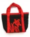 Quilted Purse: Black &amp; Red Sea Turtle