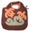 Quilted Purse - Tan Sea Turtle on Brown