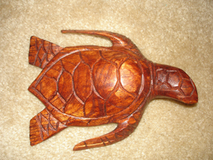 Hand Carved Sea Wildlife Wood Statues